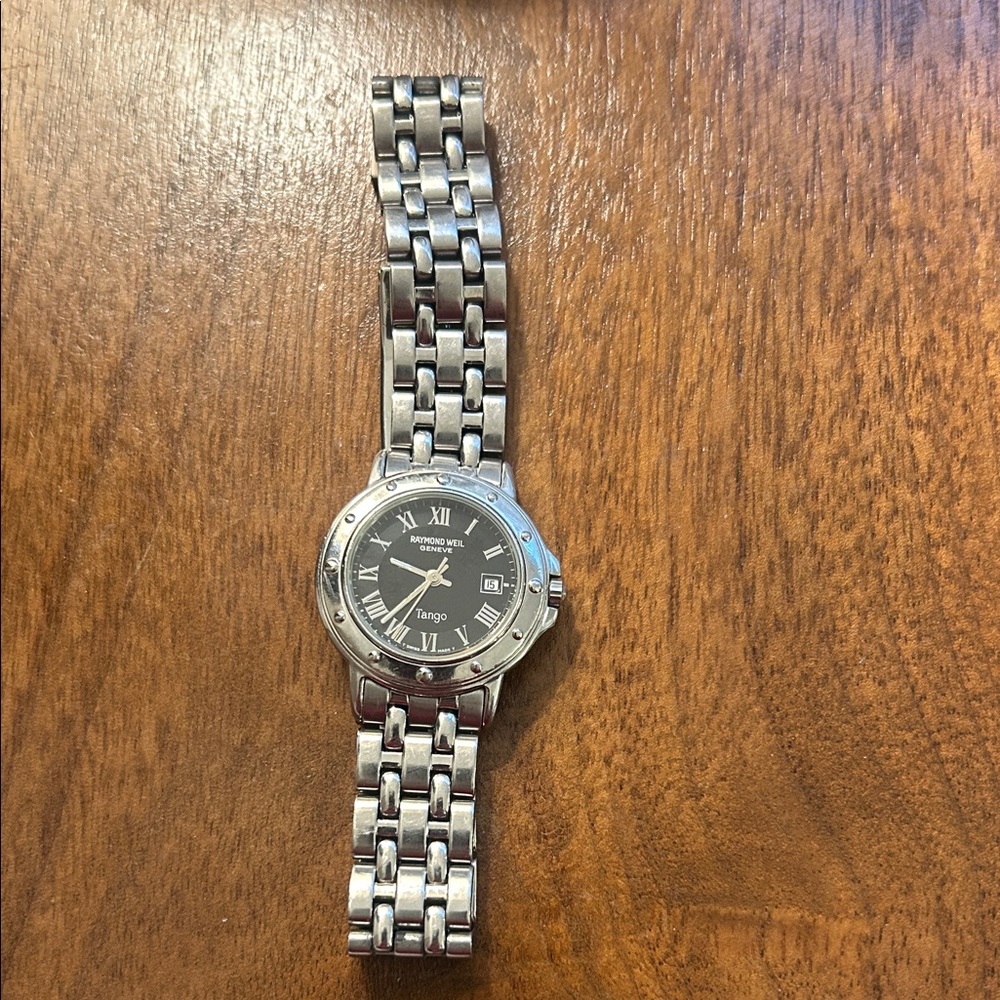 Raymond Weil Tango Silver Watch with Black Dial